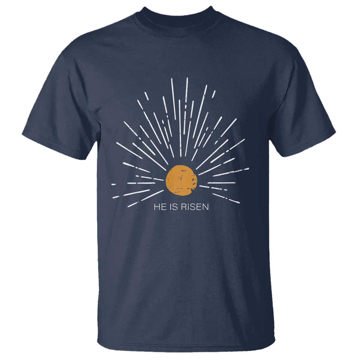 He Is Risen T Shirt Sunburst Vintage Jesus Religious Easter Day Christians