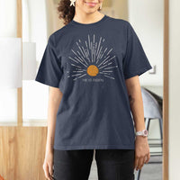 He Is Risen T Shirt For Women Sunburst Vintage Jesus Religious Easter Day Christians