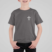 Easter Christian Cross Religious He Is Risen T Shirt For Kid