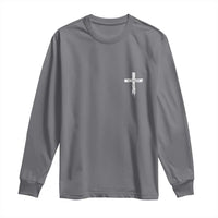 Easter Christian Cross Religious He Is Risen Long Sleeve Shirt