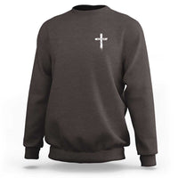 Easter Christian Cross Religious He Is Risen Sweatshirt