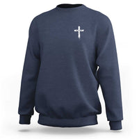 Easter Christian Cross Religious He Is Risen Sweatshirt