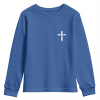 Easter Christian Cross Religious He Is Risen Youth Sweatshirt