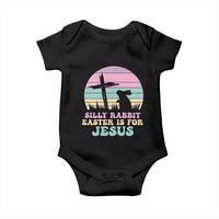 Silly Rabbit Easter Is For Jesus Christians Baby Onesie Cross Religious