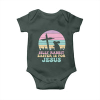 Silly Rabbit Easter Is For Jesus Christians Baby Onesie Cross Religious