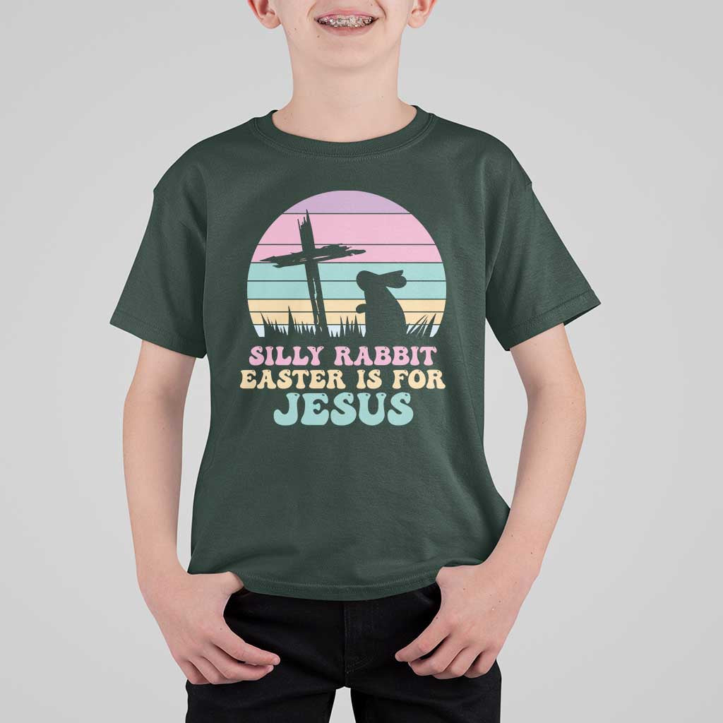 Silly Rabbit Easter Is For Jesus Christians T Shirt For Kid Cross Religious