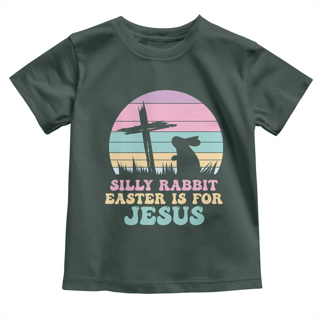 Silly Rabbit Easter Is For Jesus Christians Toddler T Shirt Cross Religious