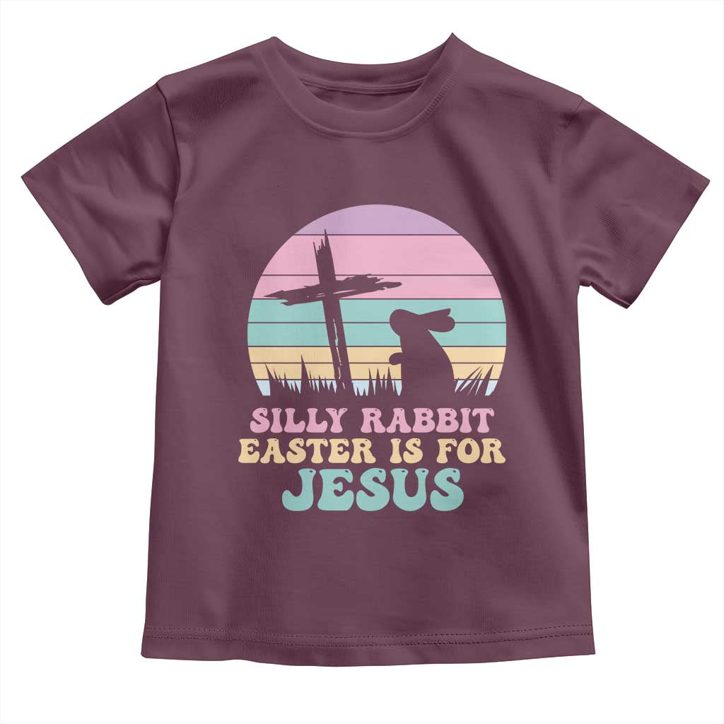 Silly Rabbit Easter Is For Jesus Christians Toddler T Shirt Cross Religious