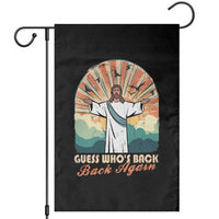 Funny Christian Easter Garden Flag Guess Whos Back Jesus Religious - Wonder Print Shop