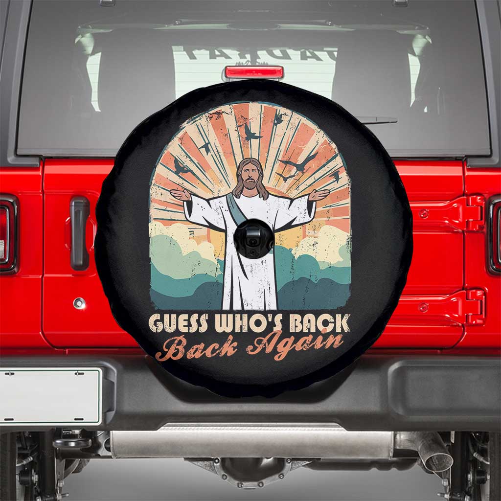 Funny Christian Easter Spare Tire Cover Guess Whos Back Jesus Religious - Wonder Print Shop