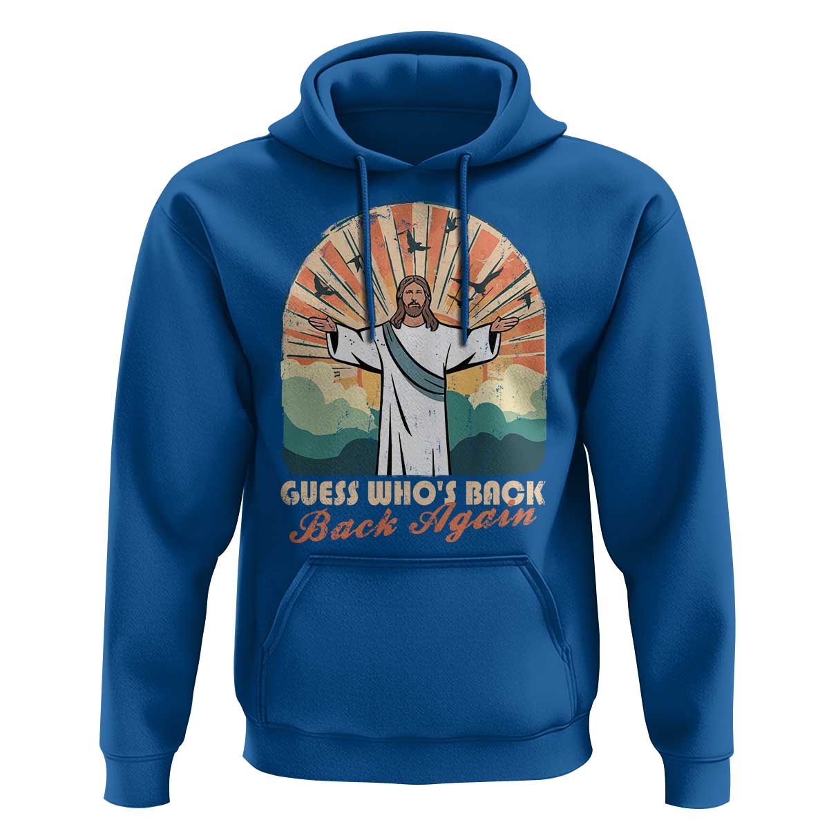 Funny Christian Easter Hoodie Guess Whos Back Jesus Religious - Wonder Print Shop