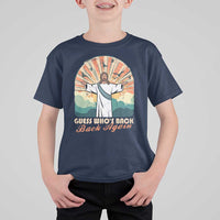 Funny Christian Easter T Shirt For Kid Guess Whos Back Jesus Religious - Wonder Print Shop