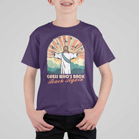 Funny Christian Easter T Shirt For Kid Guess Whos Back Jesus Religious - Wonder Print Shop