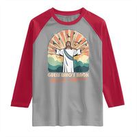 Funny Christian Easter Raglan Shirt Guess Whos Back Jesus Religious - Wonder Print Shop