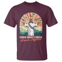 Funny Christian Easter T Shirt Guess Whos Back Jesus Religious - Wonder Print Shop