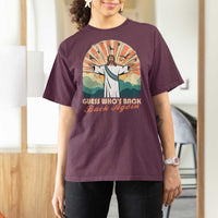Funny Christian Easter T Shirt For Women Guess Whos Back Jesus Religious - Wonder Print Shop