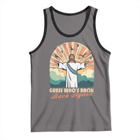 Funny Christian Easter Tank Top Guess Whos Back Jesus Religious - Wonder Print Shop