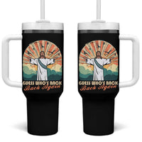 Funny Christian Easter Tumbler With Handle Guess Whos Back Jesus Religious - Wonder Print Shop