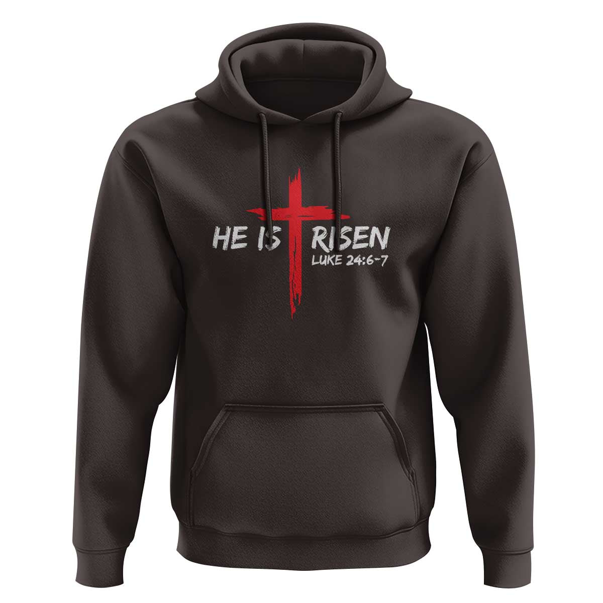 Jesus He Is Risen Hoodie Christian Cross Bible Verse Easter Day