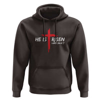 Jesus He Is Risen Hoodie Christian Cross Bible Verse Easter Day
