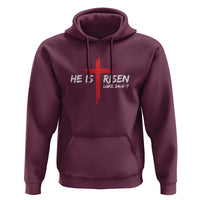 Jesus He Is Risen Hoodie Christian Cross Bible Verse Easter Day
