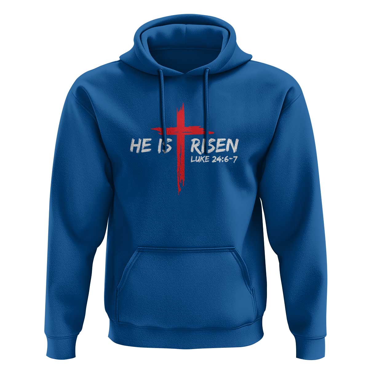 Jesus He Is Risen Hoodie Christian Cross Bible Verse Easter Day