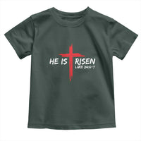 Jesus He Is Risen Toddler T Shirt Christian Cross Bible Verse Easter Day