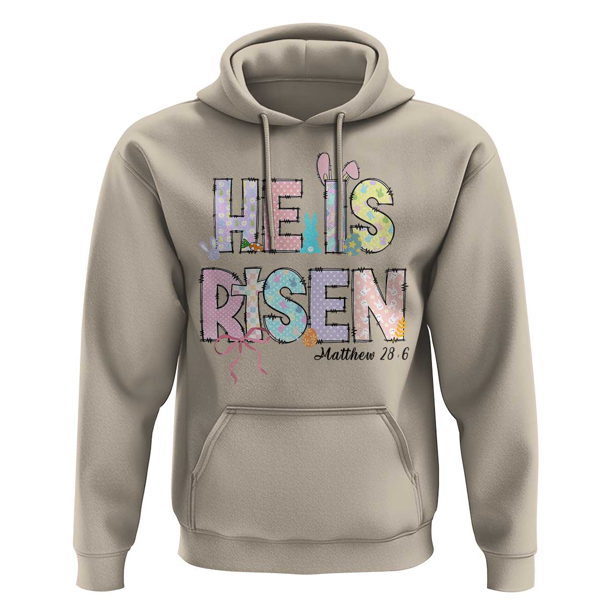 He is Risen Jesus Christian Happy Easter Hoodie