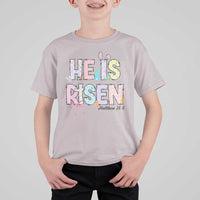 He is Risen Jesus Christian Happy Easter T Shirt For Kid