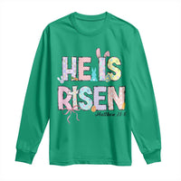 He is Risen Jesus Christian Happy Easter Long Sleeve Shirt