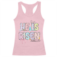 He is Risen Jesus Christian Happy Easter Racerback Tank Top