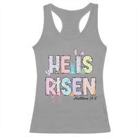 He is Risen Jesus Christian Happy Easter Racerback Tank Top