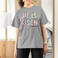 He is Risen Jesus Christian Happy Easter T Shirt For Women