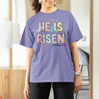 He is Risen Jesus Christian Happy Easter T Shirt For Women