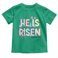 He is Risen Jesus Christian Happy Easter Toddler T Shirt