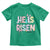 He is Risen Jesus Christian Happy Easter Toddler T Shirt