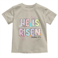 He is Risen Jesus Christian Happy Easter Toddler T Shirt