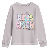 He is Risen Jesus Christian Happy Easter Youth Sweatshirt
