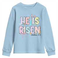 He is Risen Jesus Christian Happy Easter Youth Sweatshirt