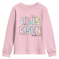 He is Risen Jesus Christian Happy Easter Youth Sweatshirt