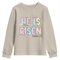 He is Risen Jesus Christian Happy Easter Youth Sweatshirt