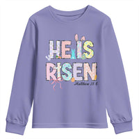 He is Risen Jesus Christian Happy Easter Youth Sweatshirt