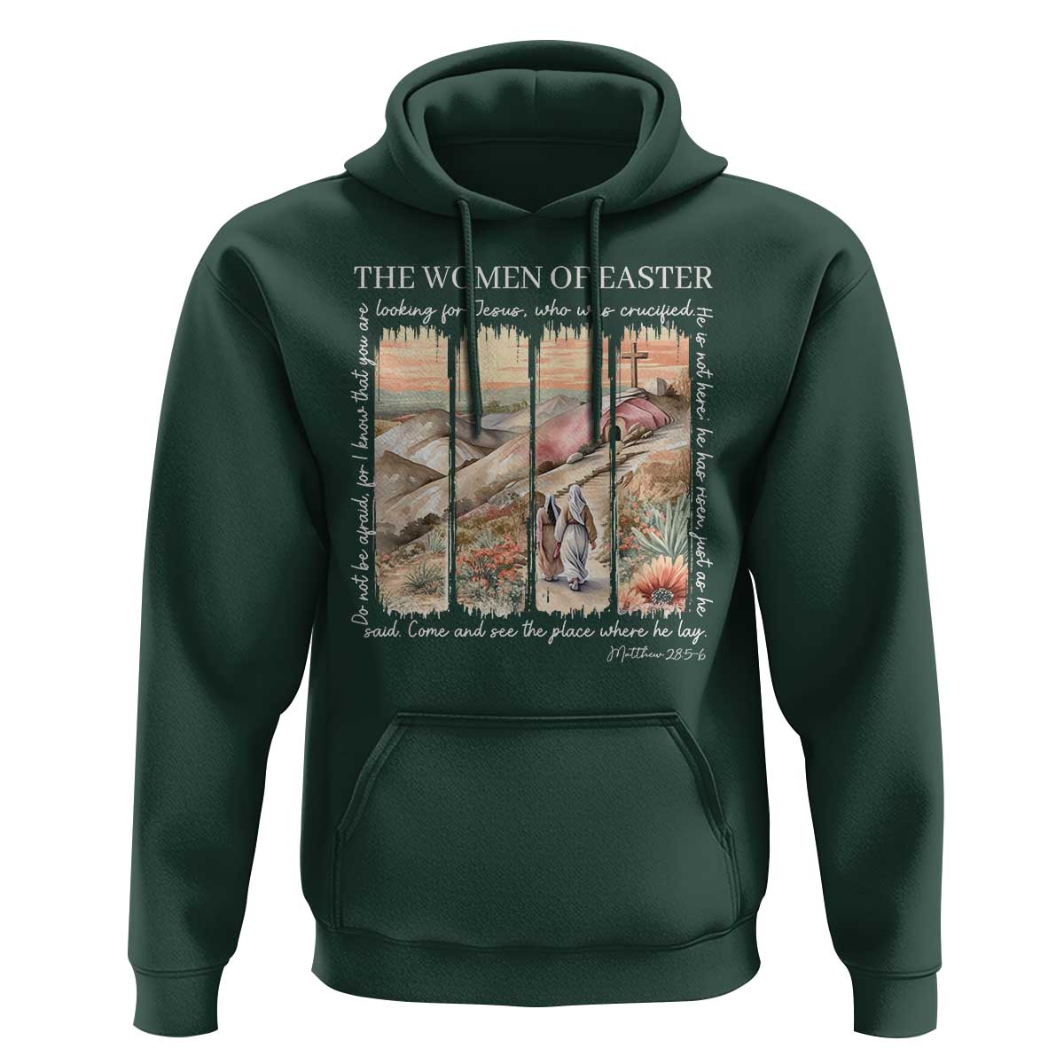 Easter Religious Hoodie Women of Easter He is Risen