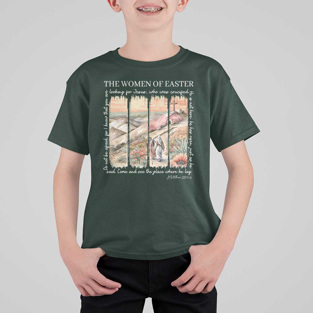 Easter Religious T Shirt For Kid Women of Easter He is Risen