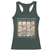 Easter Religious Racerback Tank Top Women of Easter He is Risen