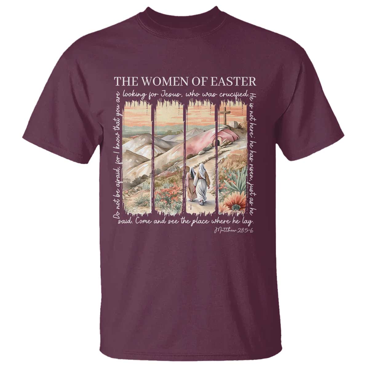 Easter Religious T Shirt Women of Easter He is Risen