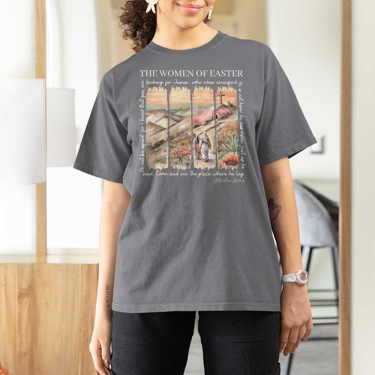 Easter Religious T Shirt For Women Women of Easter He is Risen