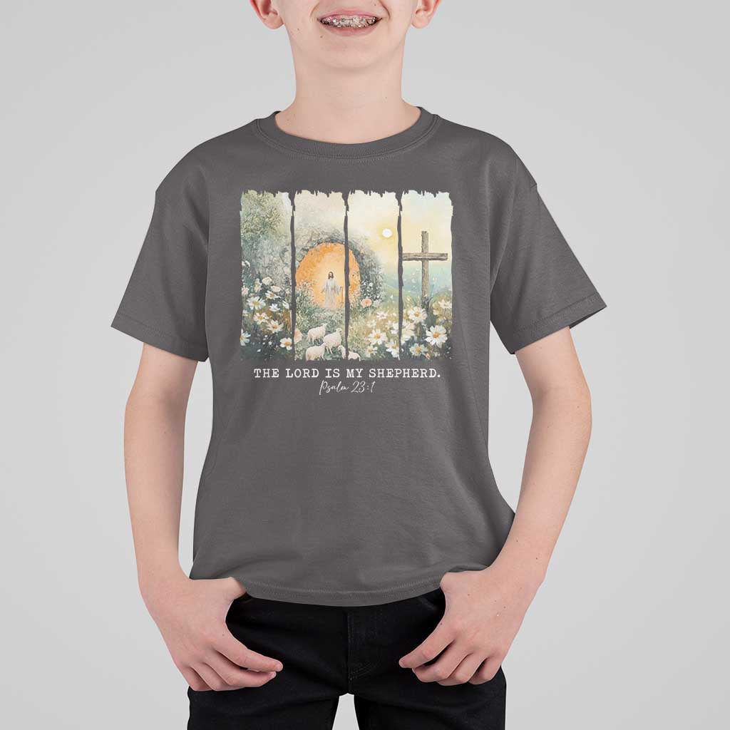 Lord Is My Shepherd T Shirt For Kid Easter Religious Christian Cross Bible Verse