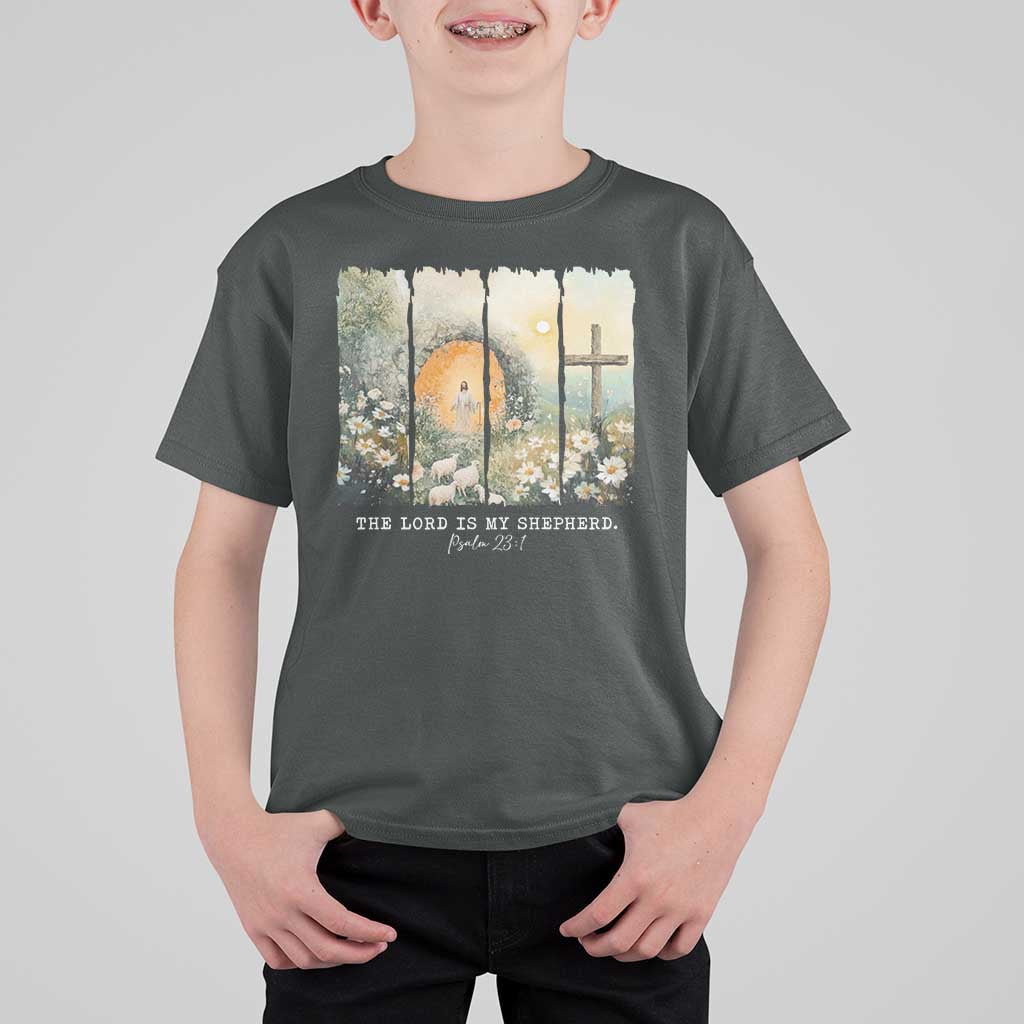 Lord Is My Shepherd T Shirt For Kid Easter Religious Christian Cross Bible Verse