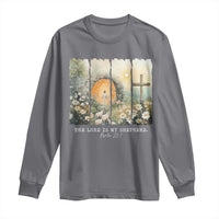 Lord Is My Shepherd Long Sleeve Shirt Easter Religious Christian Cross Bible Verse